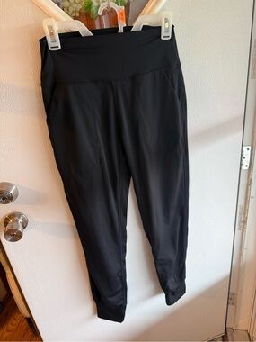 G Gradual High Waisted Jogger Pants with Pockets - Black Small